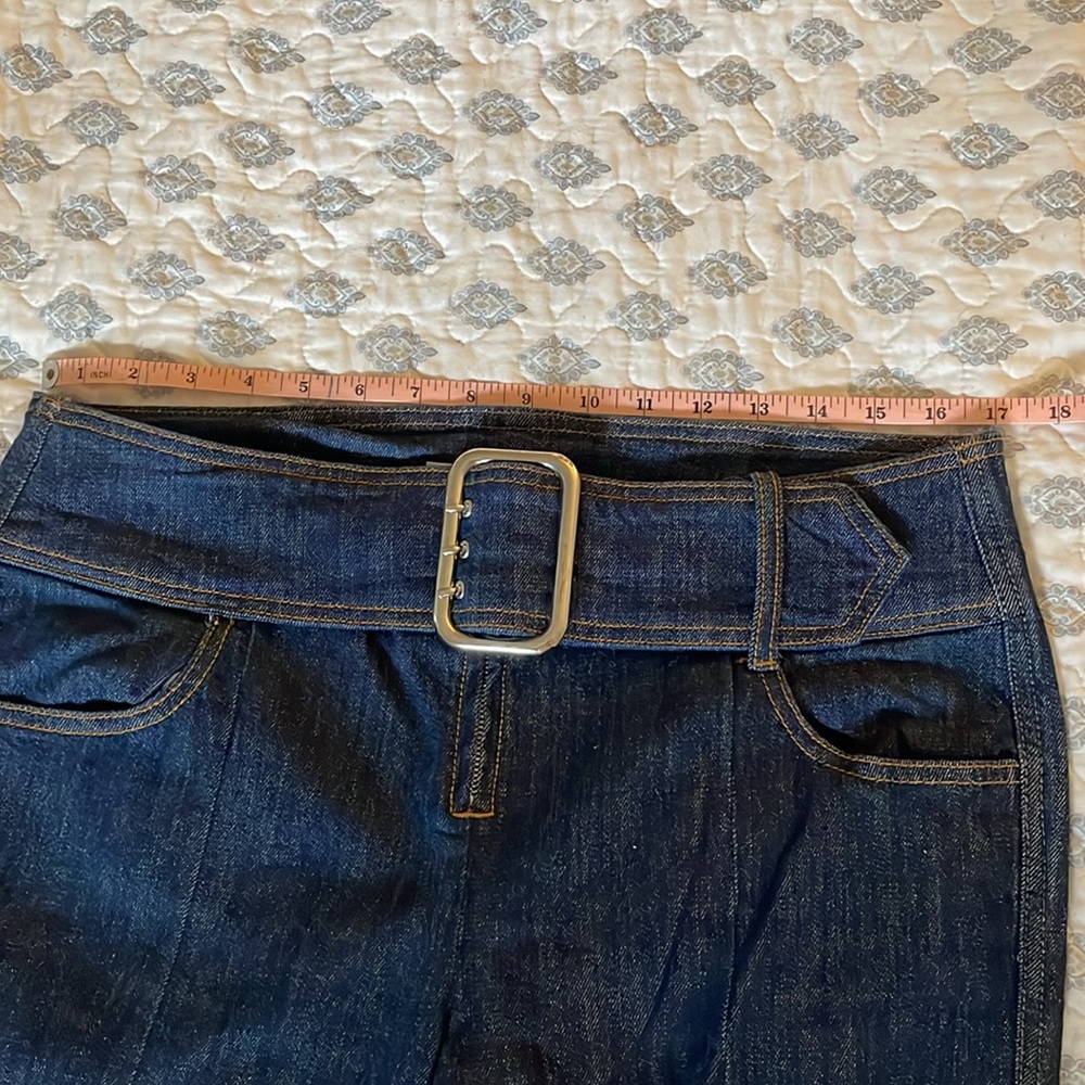 Topshop Y2K buckle flare jeans in indigo, size 30” waist - Picture 11 of 11